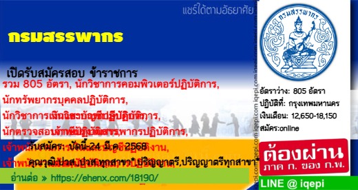 กรมสรรพากรเปิดรับสมัครสอบข้าราชการ